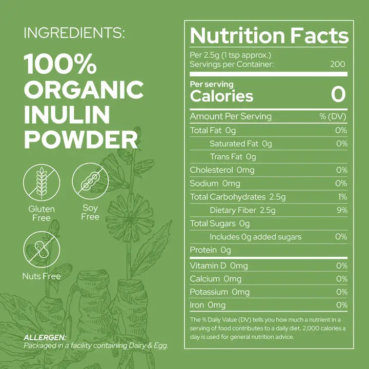 Organic Inulin Prebiotic Fiber